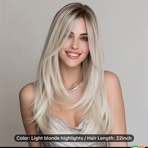 Light Blonde Highlight Wig